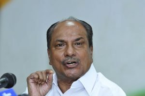 Former Defence Minister AK Antony Addresses A Press Conference On National Security