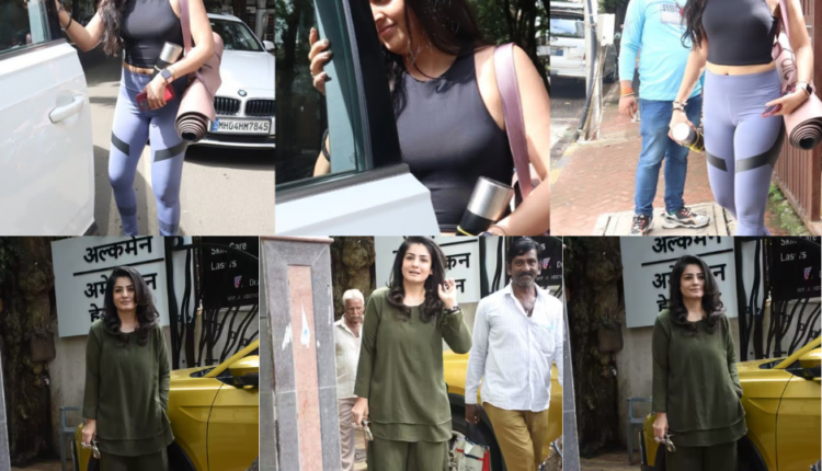 Tejasswi Prakash and Raveena Tandon spotted